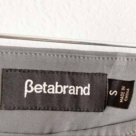 Betabrand Straight Leg Crop Dress Pants Gray Small - Picture 4 of 7